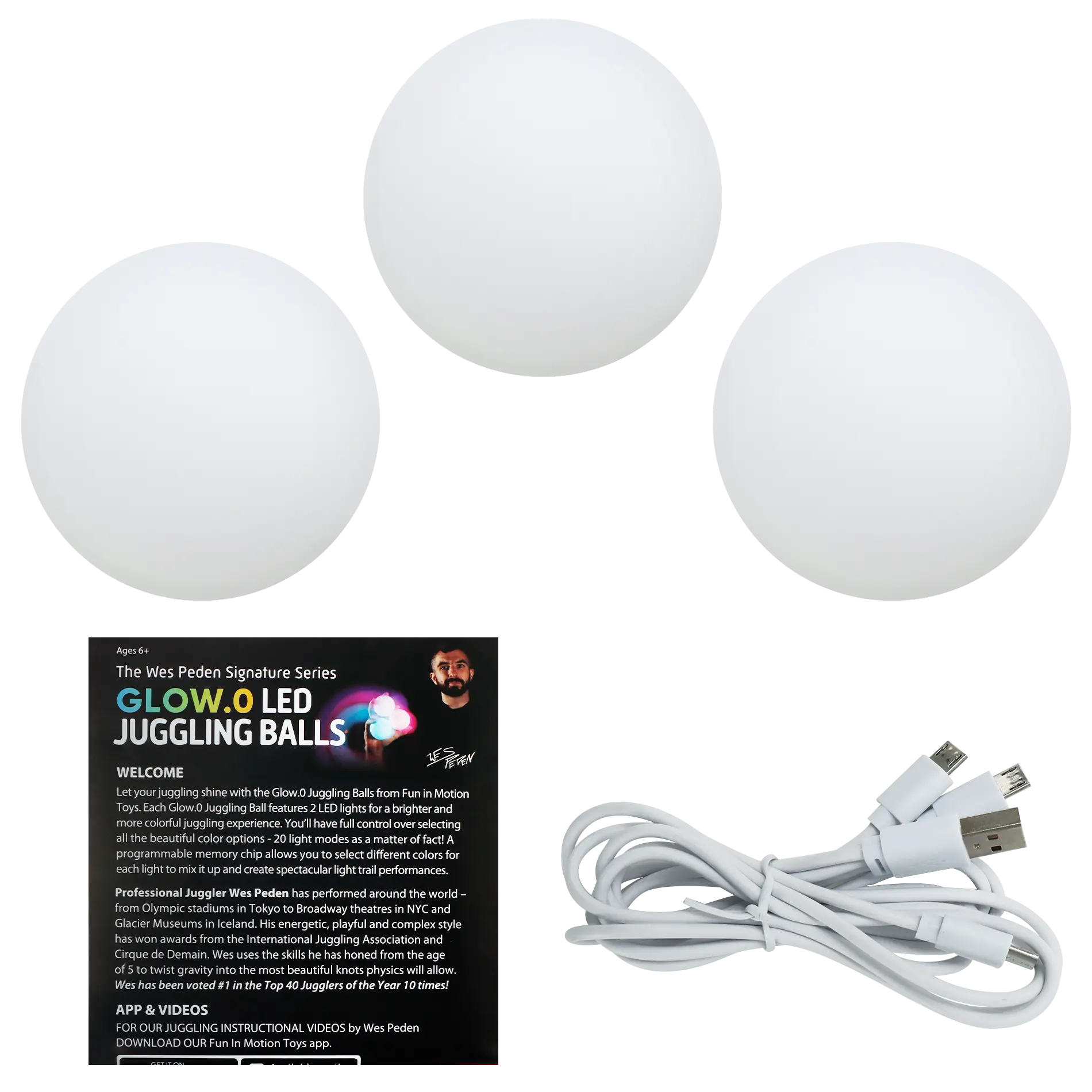Wes Peden Glow.0 Juggling Balls Y2
