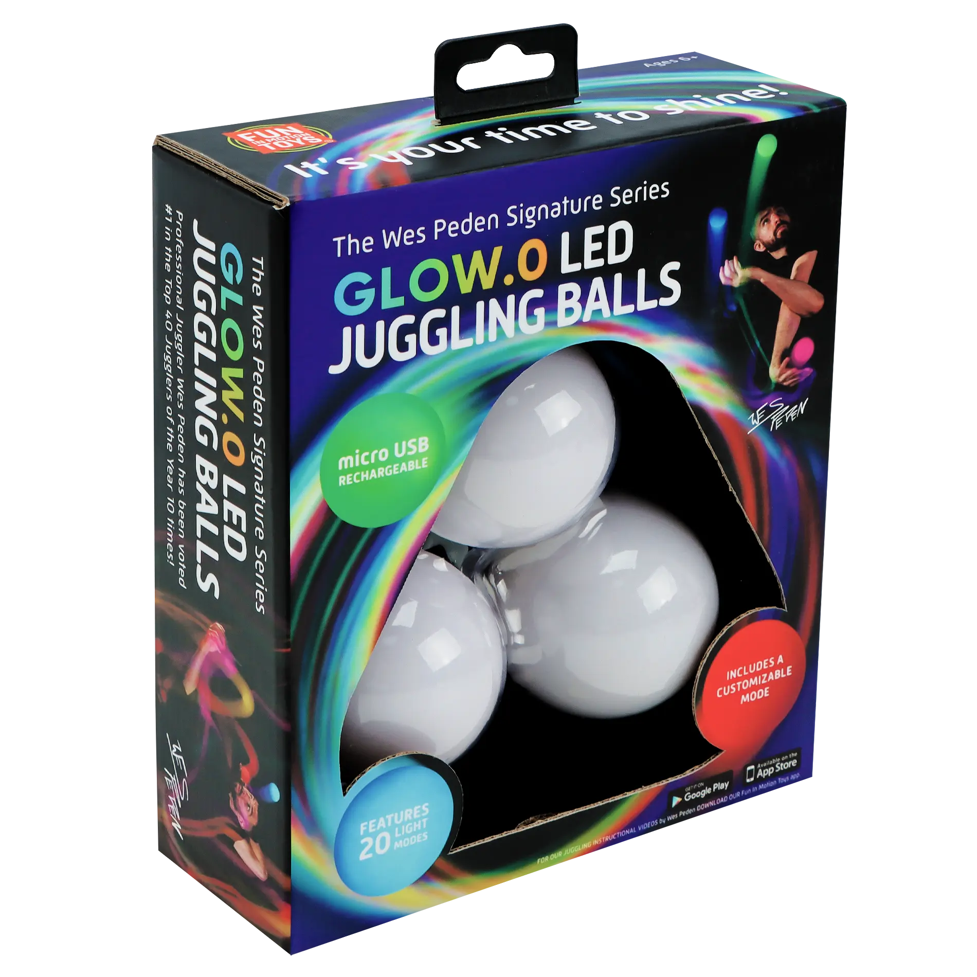 Wes Peden Glow.0 Juggling Balls Y2