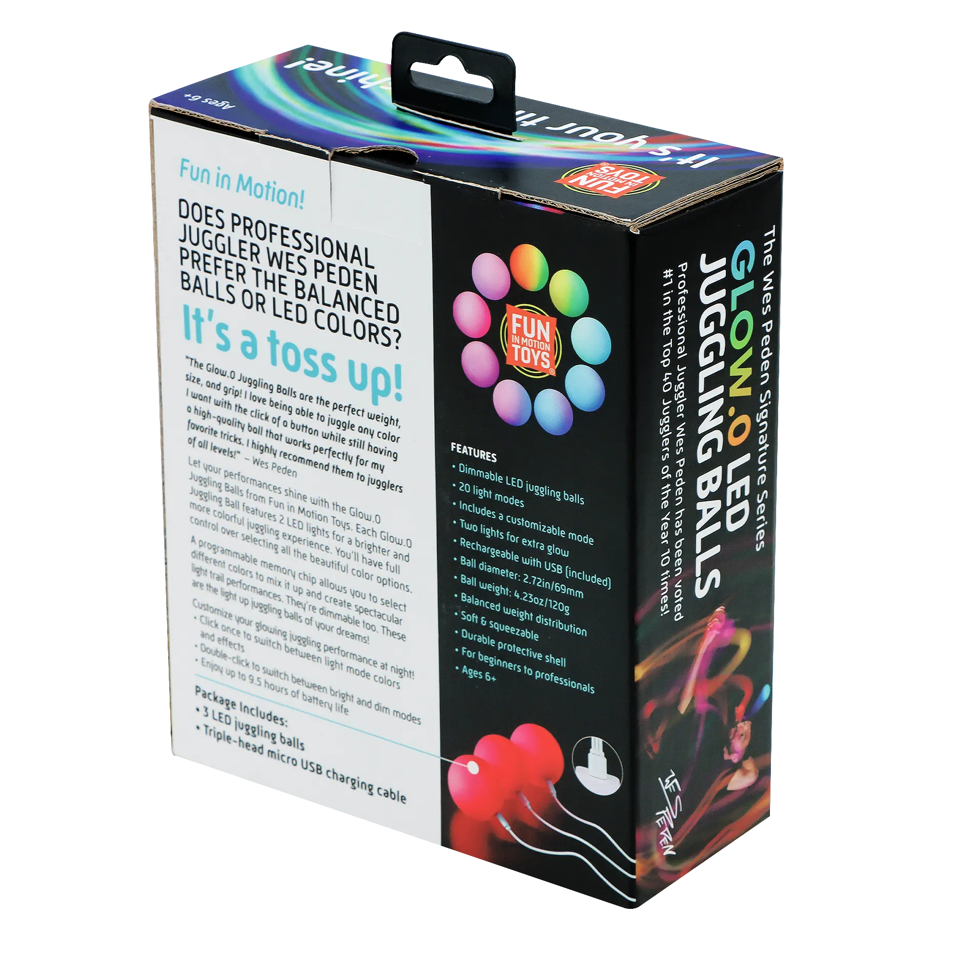 Wes Peden Glow.0 Juggling Balls Y2